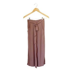 Aritzia Wilfred Faun Wide Leg Cropped Tie Pant XXS